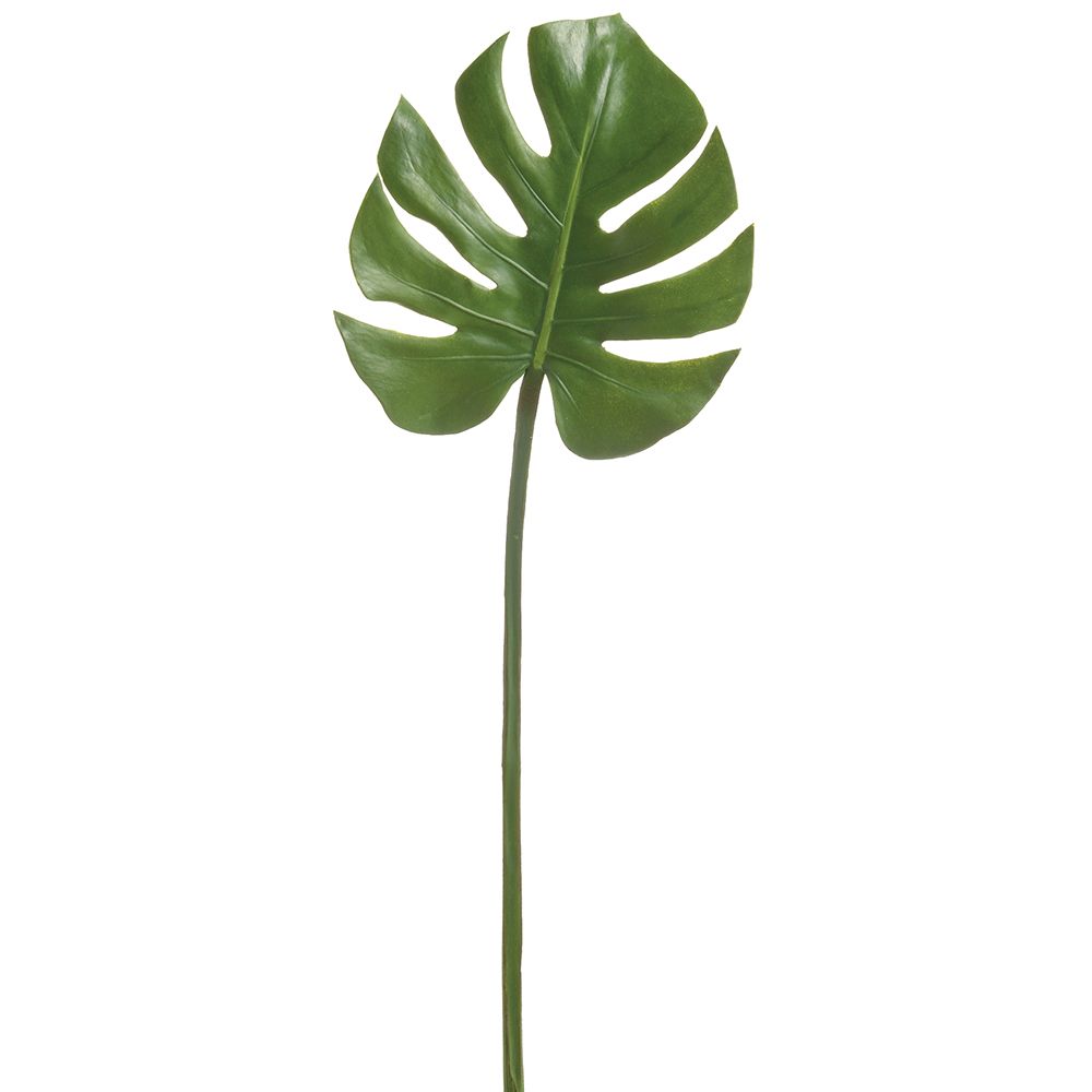 29"MONSTERA LEAF SPRAY GR