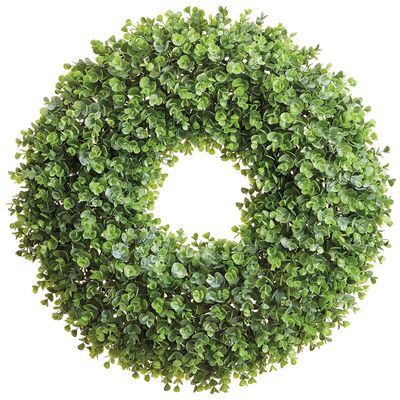 25"PLASTIC EUCALYPTUS WREATH