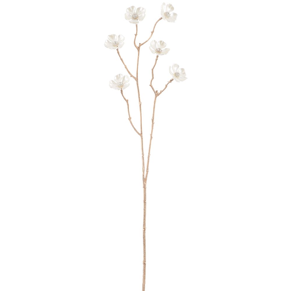 26"RHINESTONE FLOWER SPRAY PEA