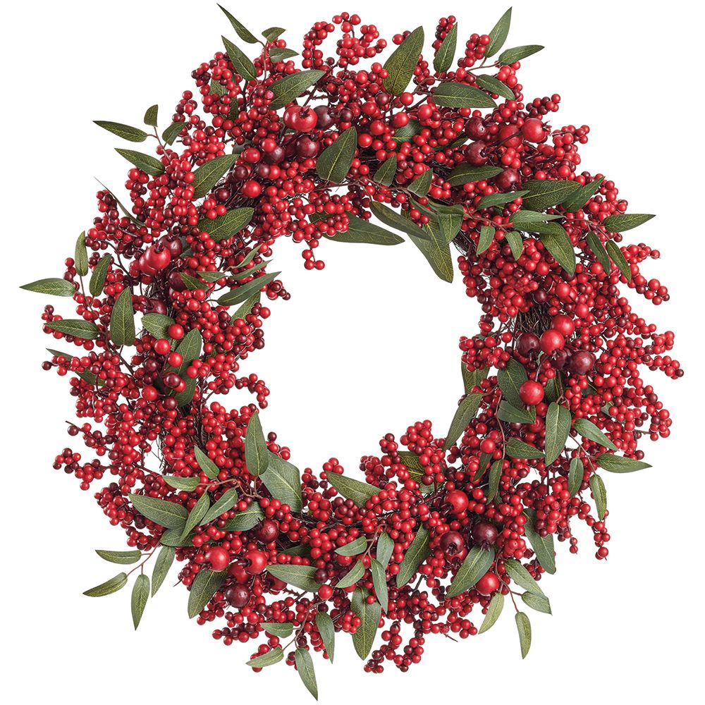 24"BERRY/ROSEHIP WREATH RE