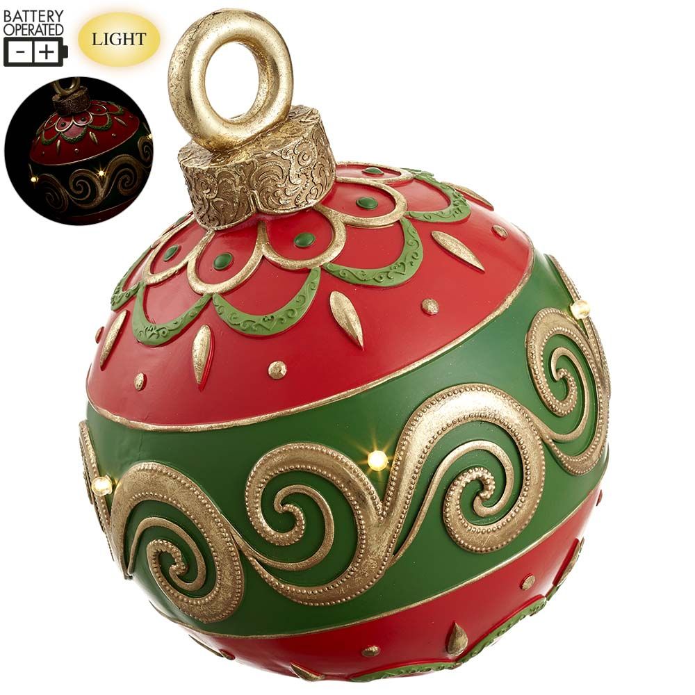 13.5"BATT.OPER.ORNAMENT BALL