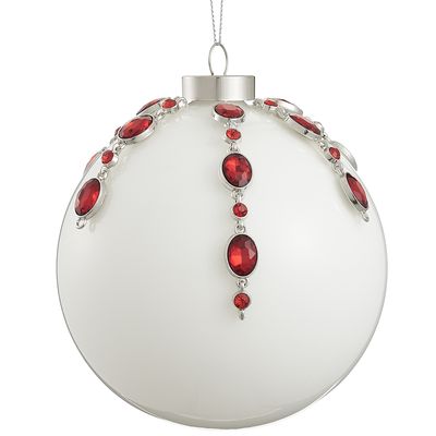 4.75"RHINE.GLASS BALL ORNAMENT