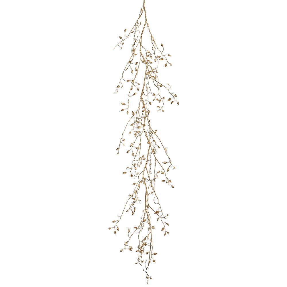 52"METALLIC MINI LEAF GARLAND