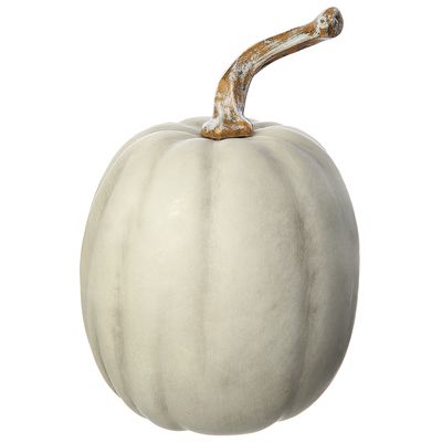 10"HX7"D PUMPKIN WH