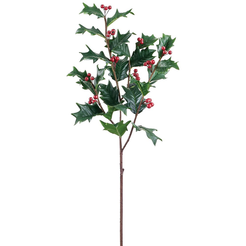 32"HOLLY SPRAY WITH BERRY