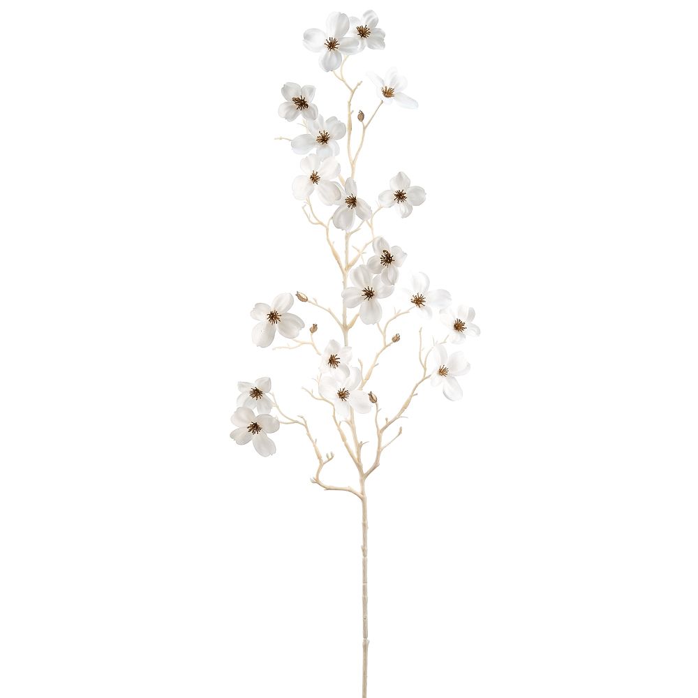 33"DOGWOOD SPRAY WH/GO