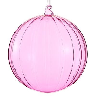 8"GLASS BALL ORNAMENT PK
