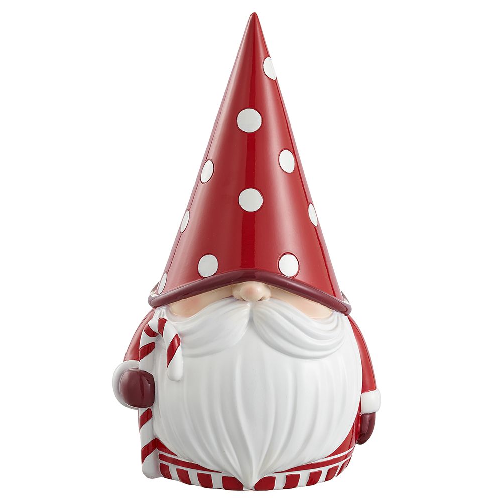 16.5"CANDY CANE GNOME RE/WH