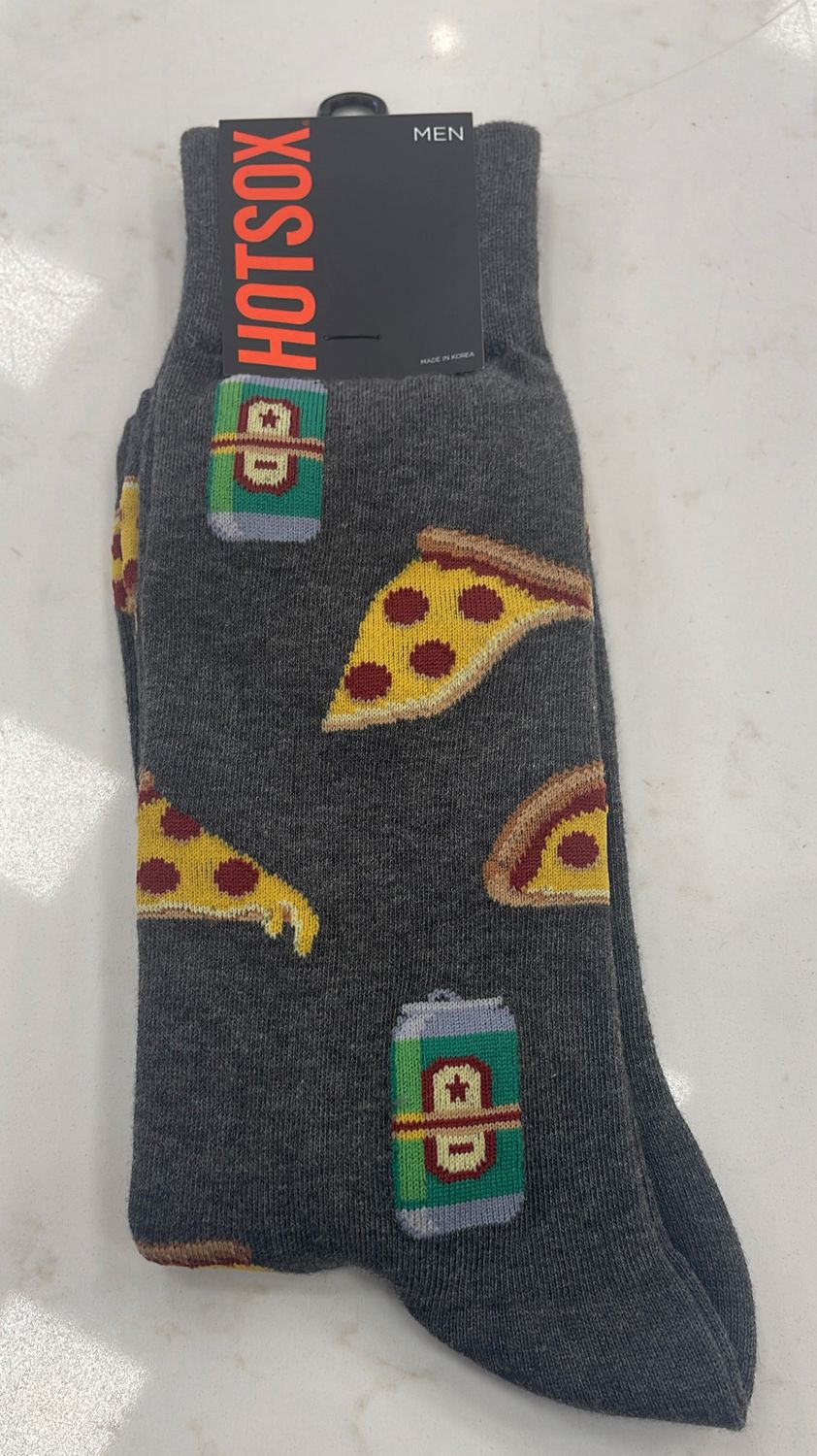 MEN'S BEER AND PIZZA SOCKS
