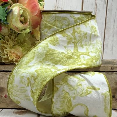 4" x 10yds canvas toile, sunny lime
