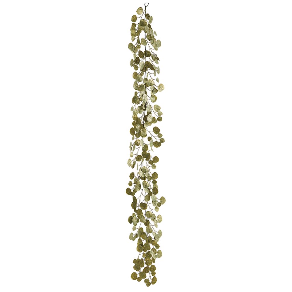 6'MET.EUCALYPTUS LEAF GARLAND