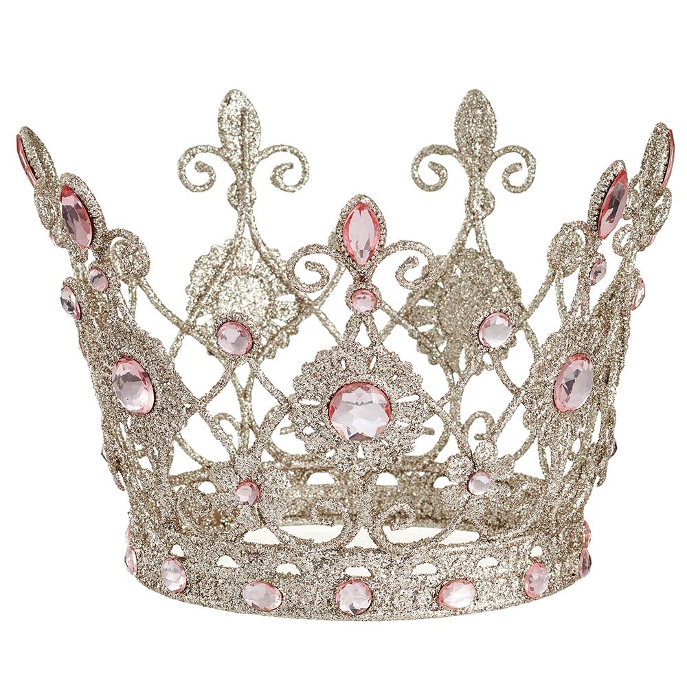 6"GLITTERED RHINESTONE CROWN
