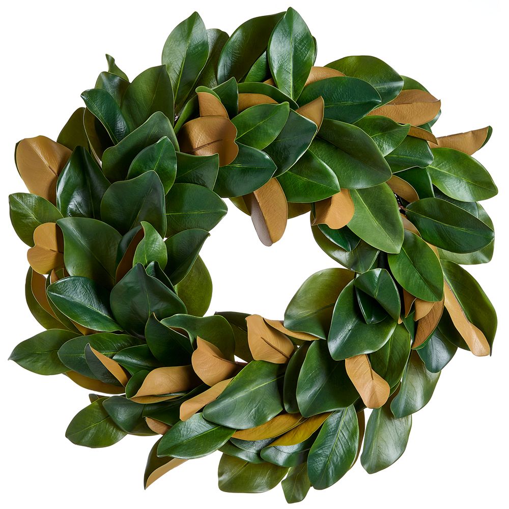 27"MAGNOLIA LEAF WREATH GR