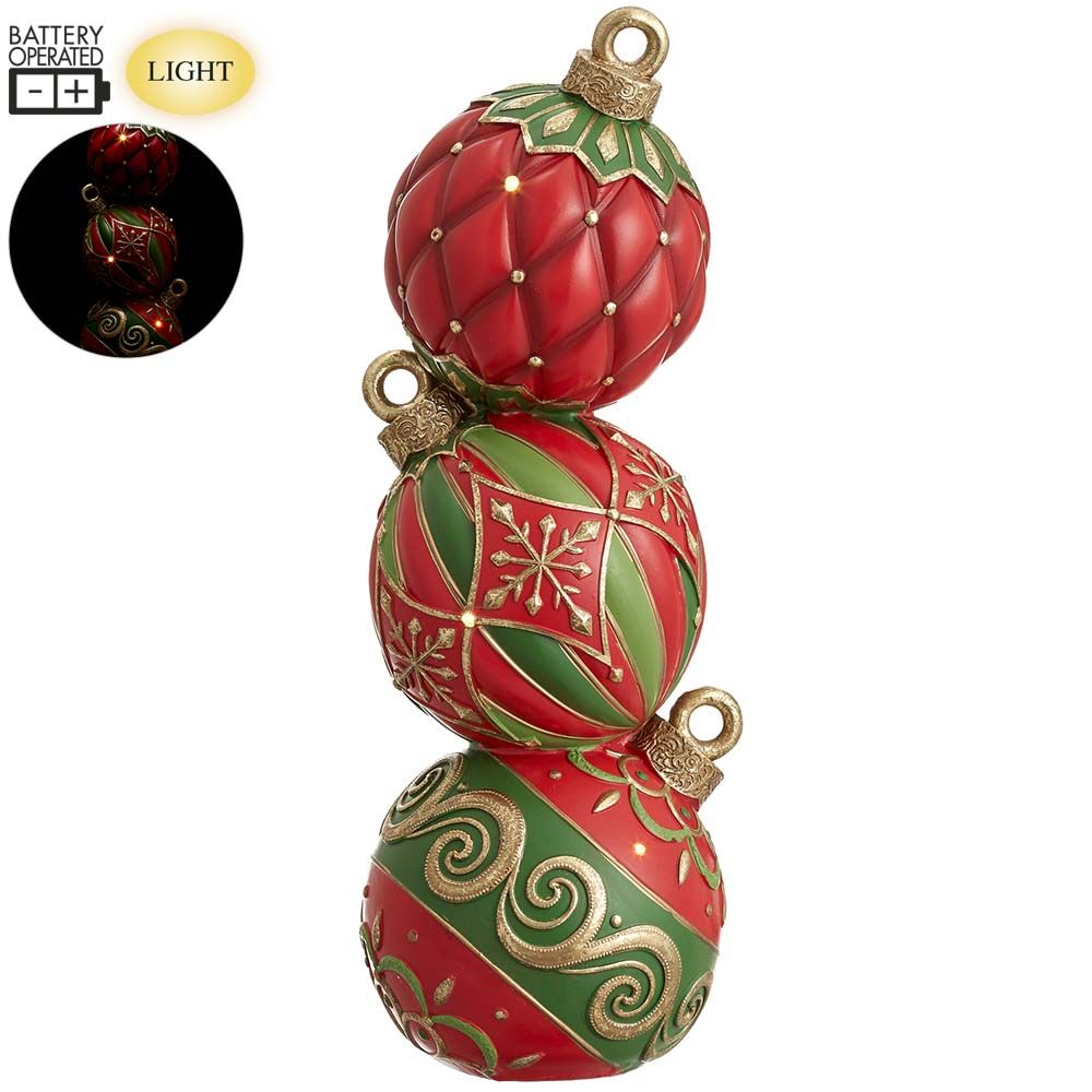 16"B/O STACKING ORNAMENT BALL
