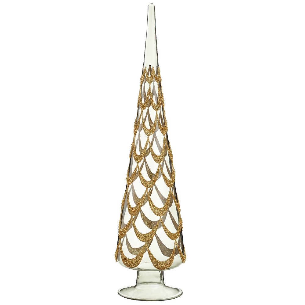 17.5"GL/BEAD GLA.FINIAL TBLTOP