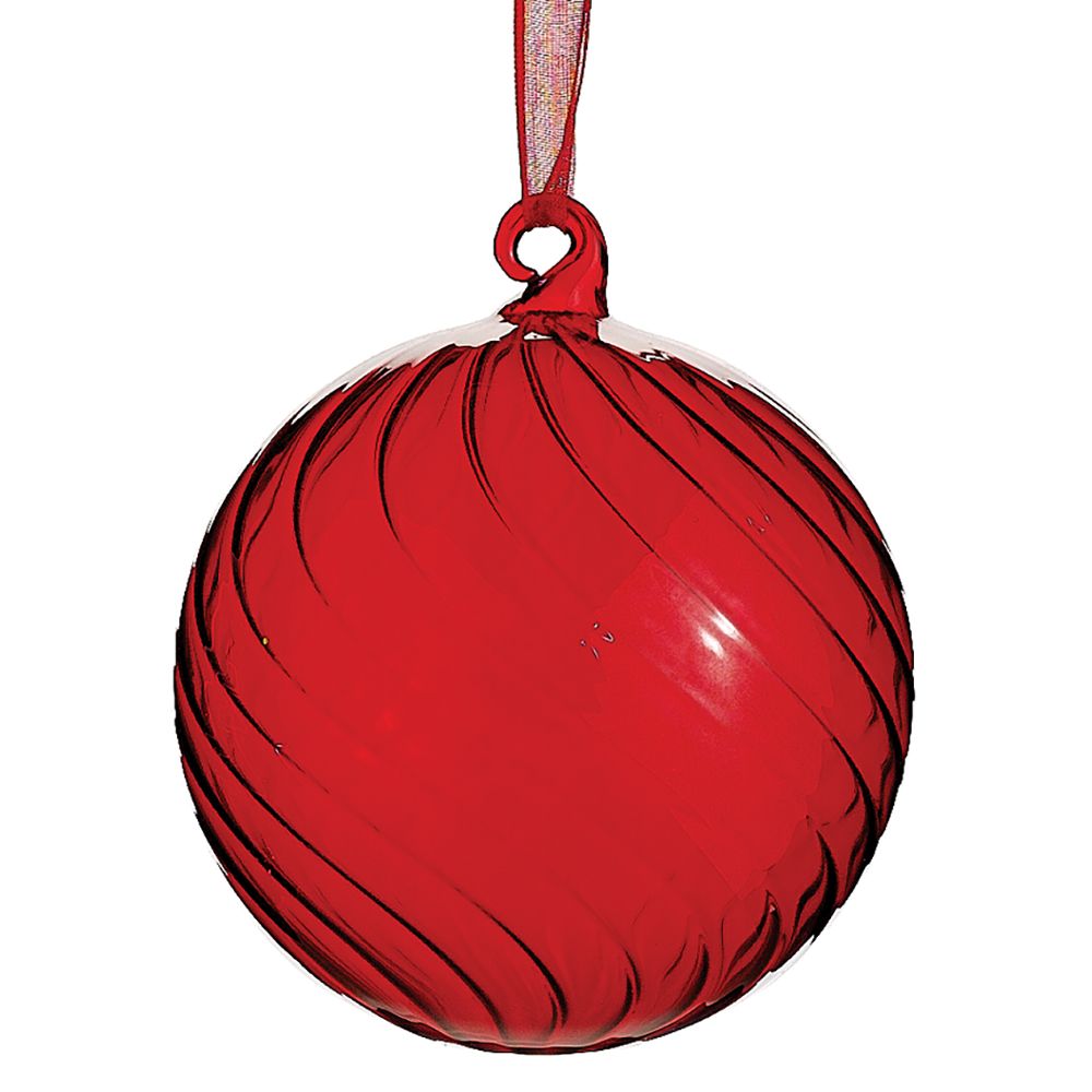 4"GLASS BALL ORNAMENT RE