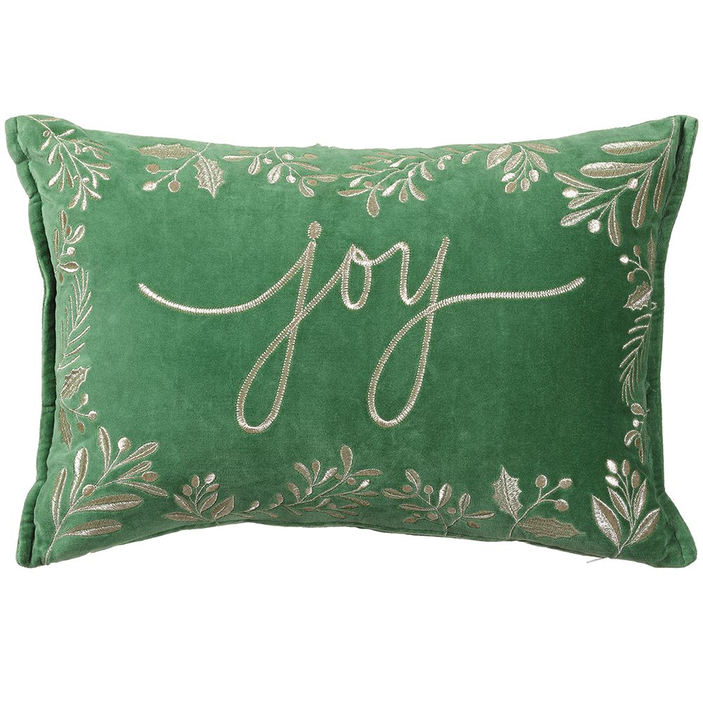 14W20"L JOY EMBRO.VEL PILLOW