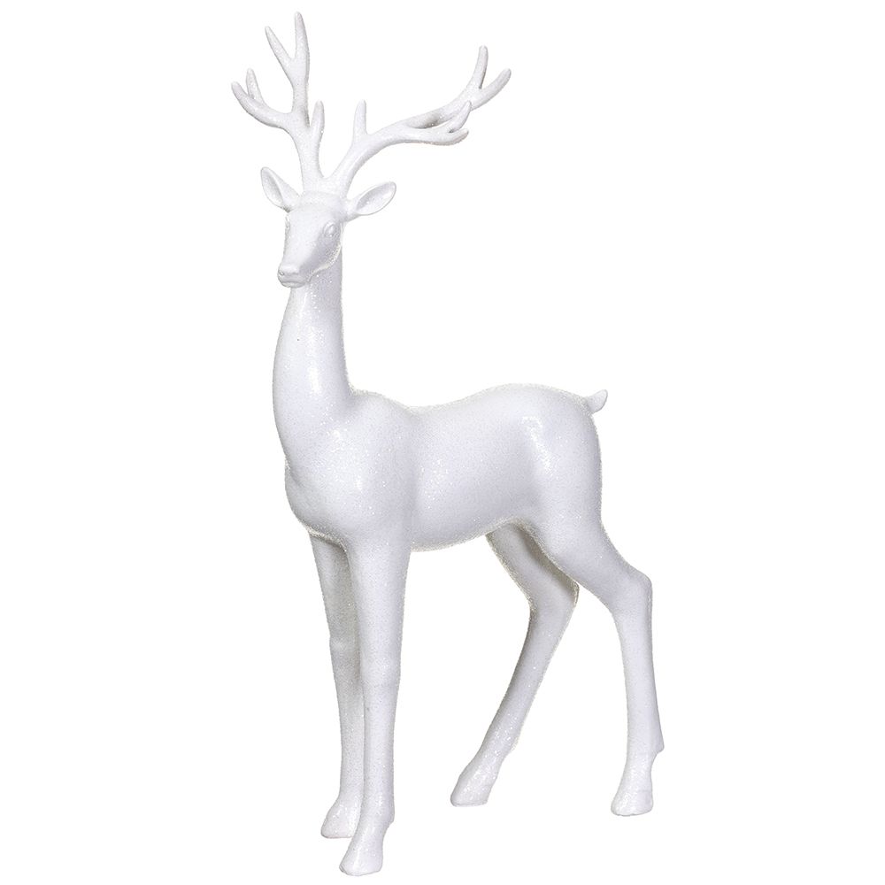 22"GLITTERED REINDEER WH XSI291-WH