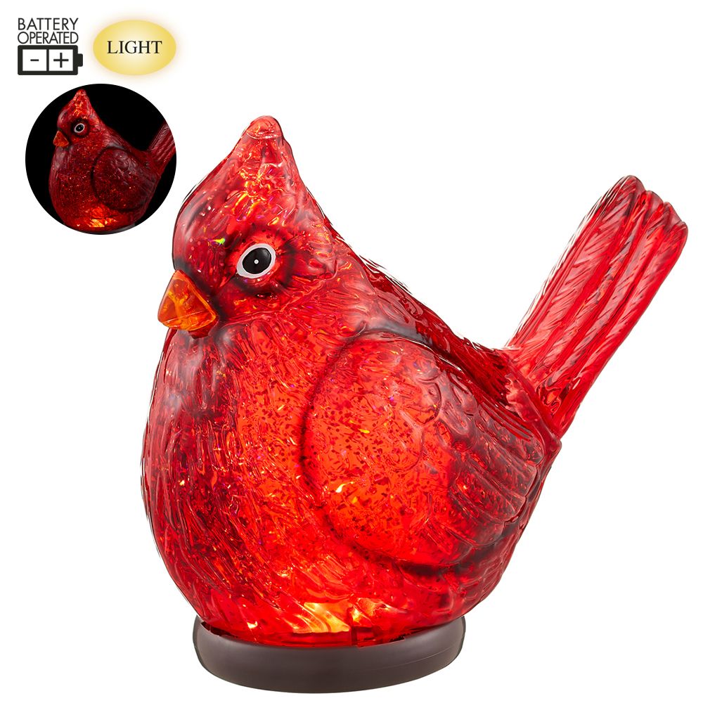 7"B/O CARDINAL WITH LIGHT RE