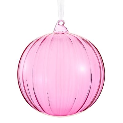 6"GLASS BALL ORNAMENT PK