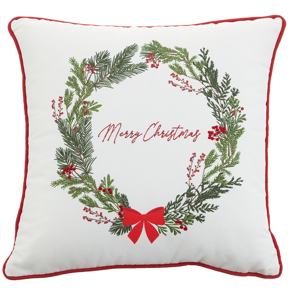 16W16"L MERRY CHRISTMAS PILLOW