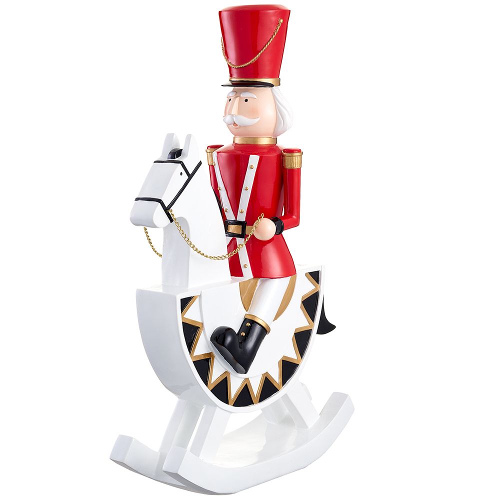 28" Nutcracker On Rocking Horse