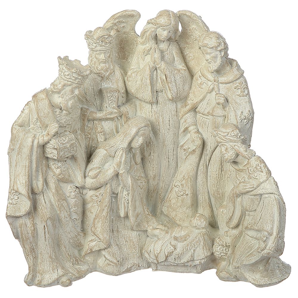 9"NATIVITY TABLE TOP WH