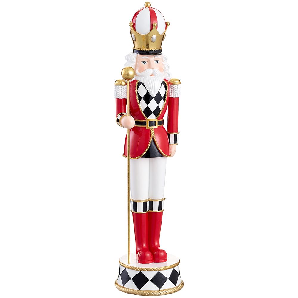 19"NUTCRACKER RE/WH