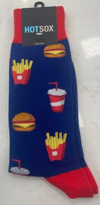 MEN'S BURGER AND FRIES SOCKS