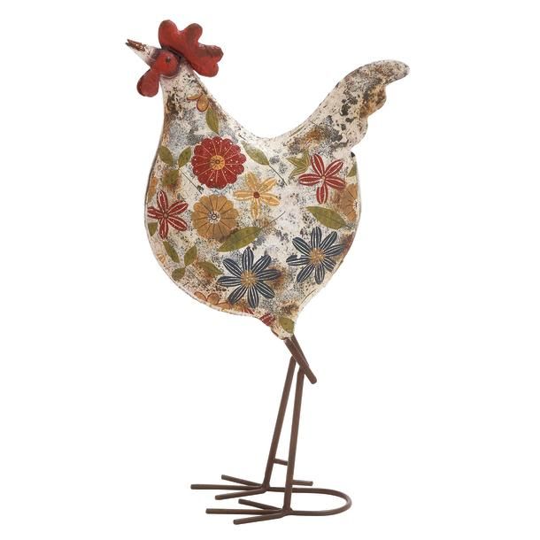 METAL ROOSTER 10"W, 17"H