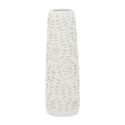 CERAMIC VASE 6"W, 17"H