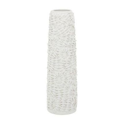CERAMIC VASE 6"W, 21"H