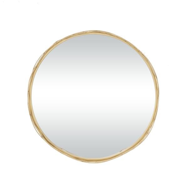 METAL WALL MIRROR 24"W, 24"H