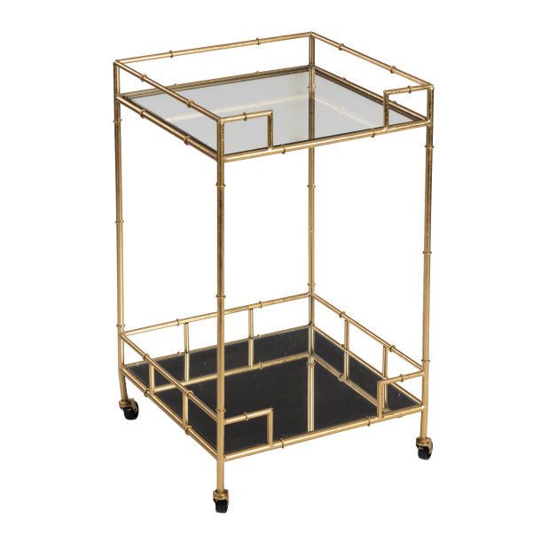 METAL MIR BAR CART 18"W, 30"H