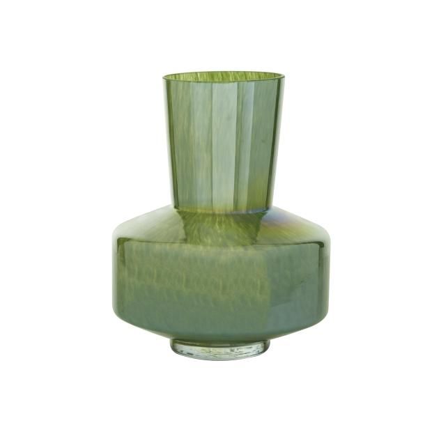 GLASS VASE 11"W, 12"H