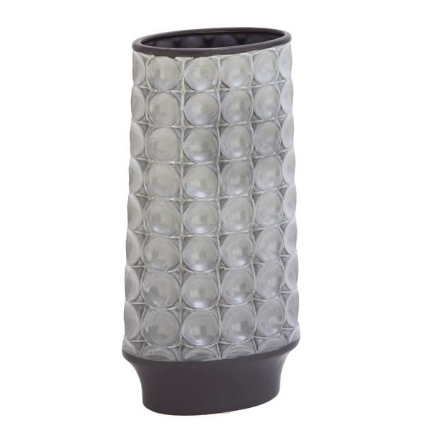 CERAMIC VASE 7"W, 14"H