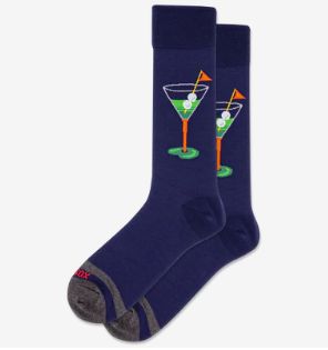 Men's "Golf Martini" Crew Socks