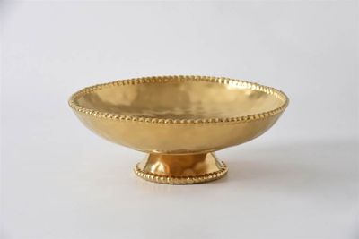 Footed Bowl - Large Gold