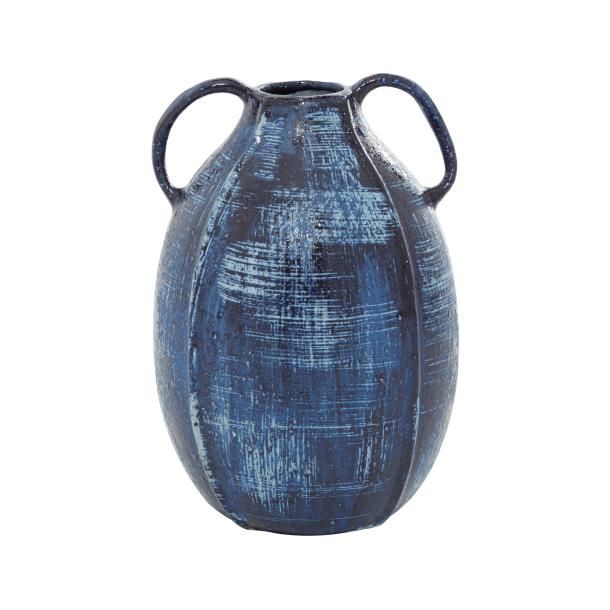 CERAMIC VASE 6"W, 9"H