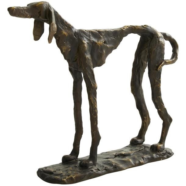 PR DOG SCULPTURE 14"W, 11"H