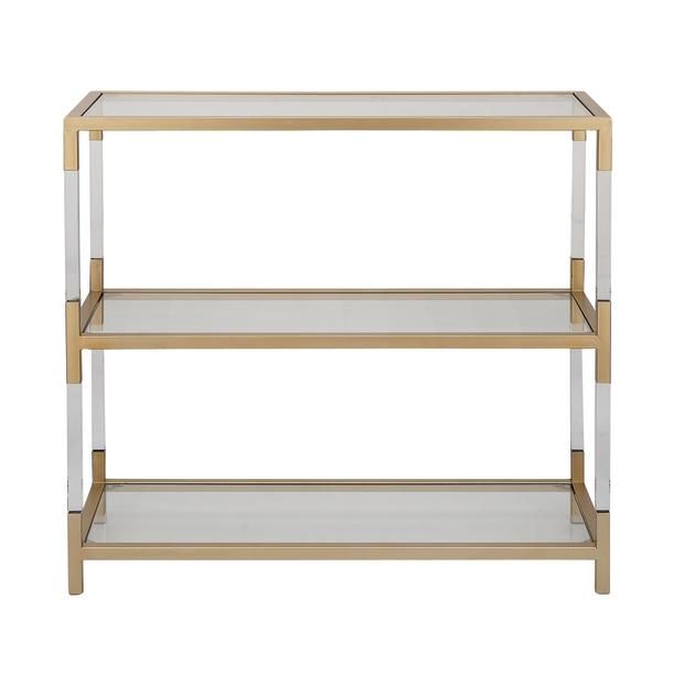 METAL ACRYLICIC CONSOL SHELF 38"W, 36"H