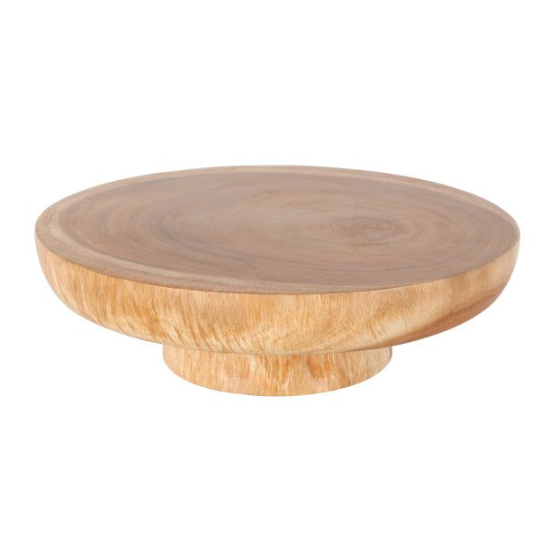 TEAK DECORATIVE BOWL 17"W, 5"H