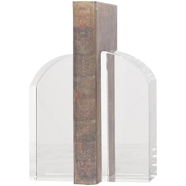 CRYSTAL BOOKEND PR 2"W, 6"H