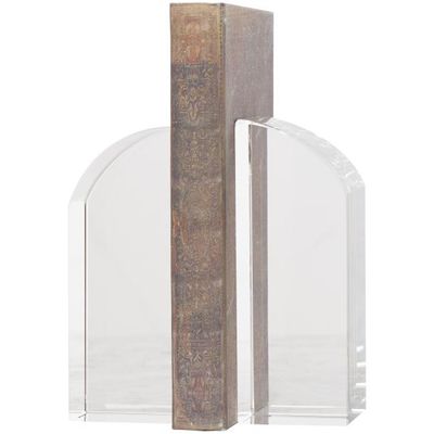CRYSTAL BOOKEND PR 2"W, 6"H