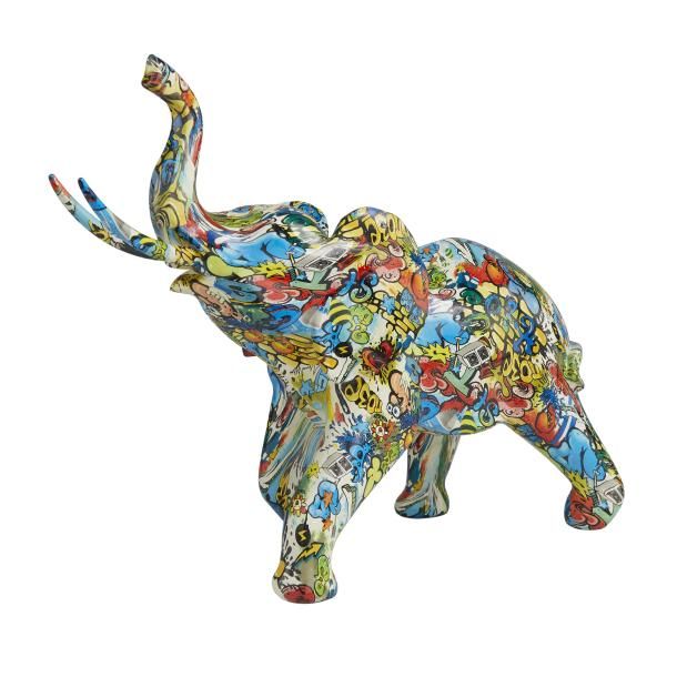 CERAMIC ELEPHANT 19"W, 16"H