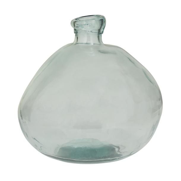 GLASS VASE 13"W, 13"H