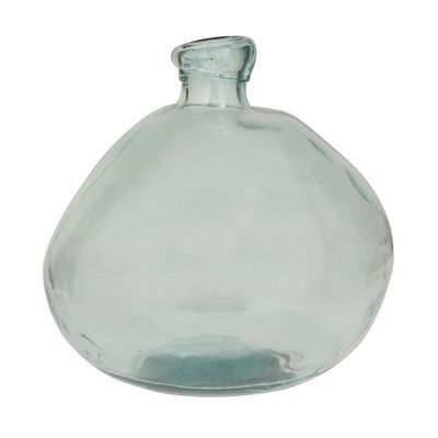 GLASS VASE 13"W, 13"H