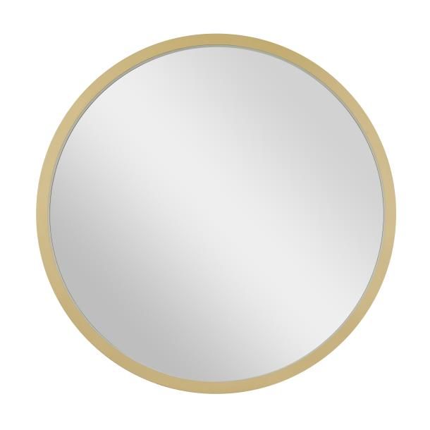 WOODEN WALL MIRROR GOLD 42"W, 42"H