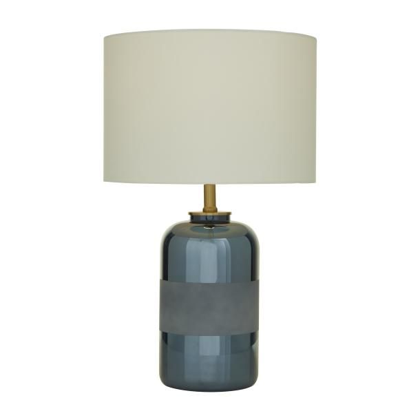 CERAMIC FBRC TABLE LAMP 15"W, 24"H