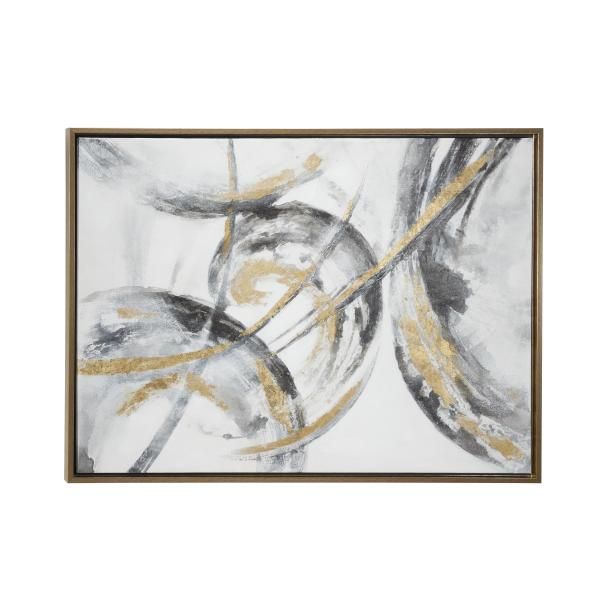 PS WOODEN FRMD CANVAS ART 40"W, 30"H